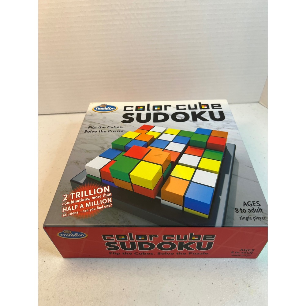 ThinkFun Color Cube Sudoku Puzzle Game 9 Cubes Logic Brain Teaser Ages 8+ 1560
